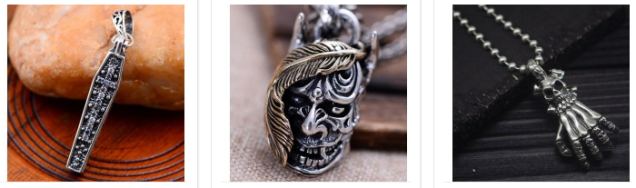 mens silver jewelry