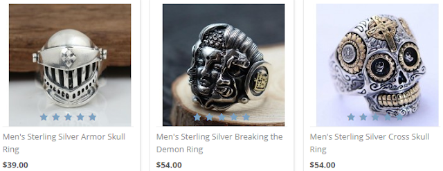 Silver Skull Rings