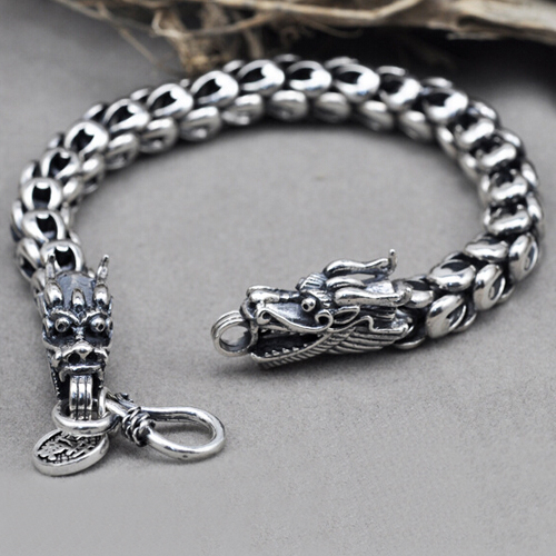 Silver Dragon Bracelet
